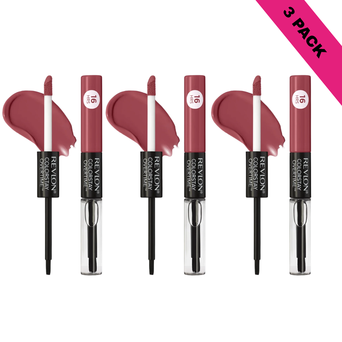 Revlon Colorstay Overtime Lipcolor - 380 Always Sienna (3-Pack)