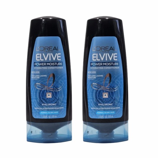 Loreal Elvive Power Moisture Hydrating Conditioner 12.6 fl. Oz. (2-Pack)