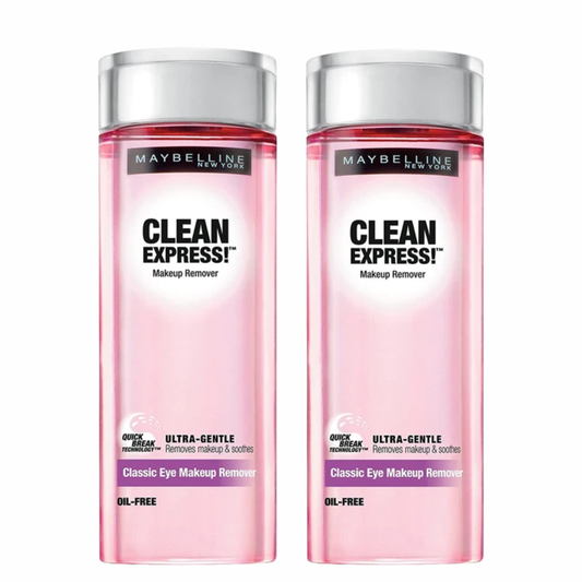 Maybelline Clean Express! Oil-Free Classic Eye Makeup Remover 4 oz (2-Pack)