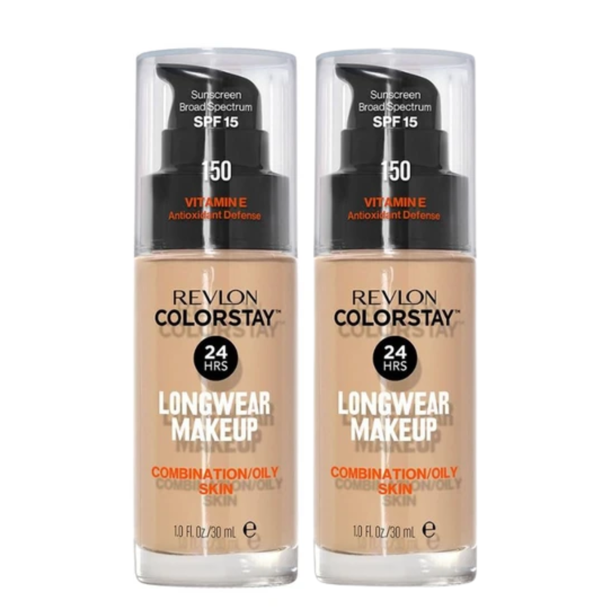 Revlon ColorStay Makeup PUMP, Combination/Oily Skin SPF 15 - 150 Buff (2-Pack) 150 Buff
