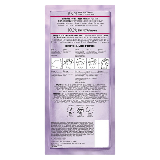Loreal EverPure Intense Repair Hair Sheet Mask