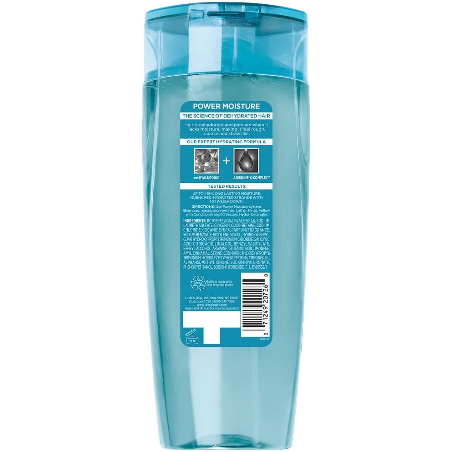 Loreal Elvive Power Moisture Hydrating Shampoo 12.6 fl. Oz.