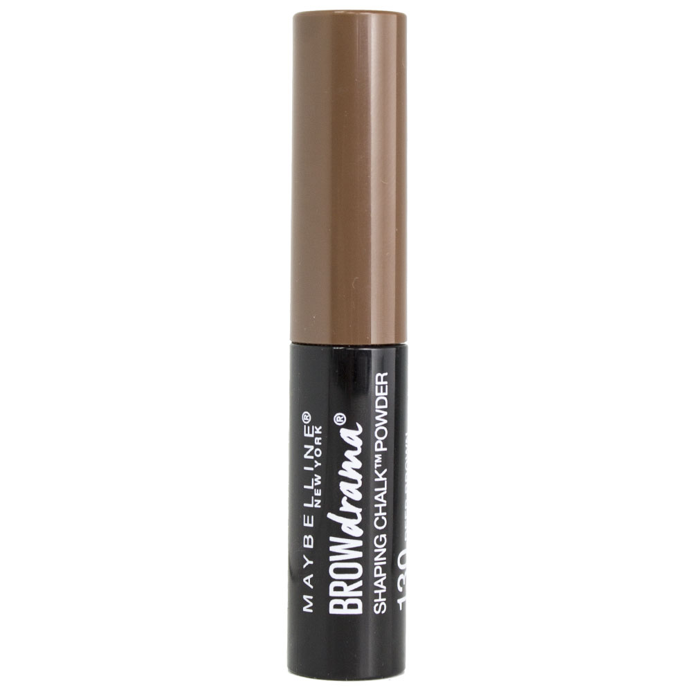 Maybelline Brow Drama Shaping Chalk Powder 130 Deep Brown