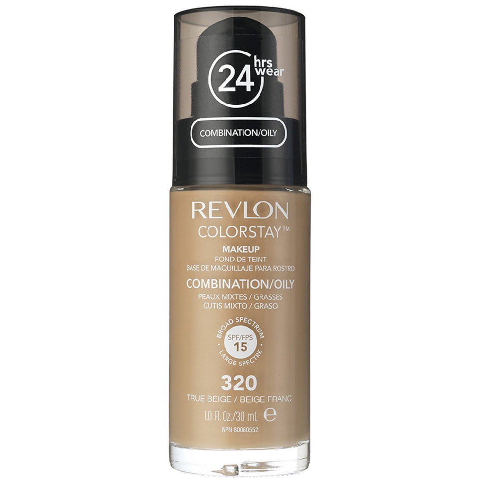 Revlon ColorStay Makeup PUMP, Combination/Oily Skin SPF 15 320 True Beige