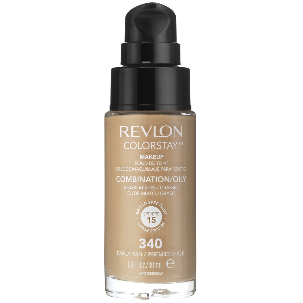 Revlon ColorStay Makeup PUMP, Combination/Oily Skin SPF 15 340 Early Tan