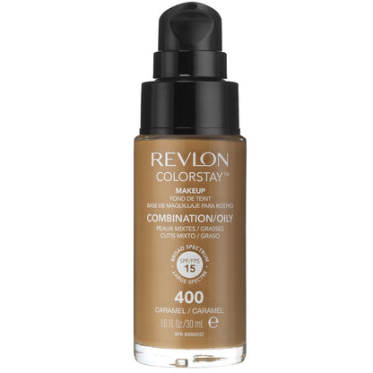 Revlon ColorStay Makeup PUMP, Combination/Oily Skin SPF 15 400 Caramel