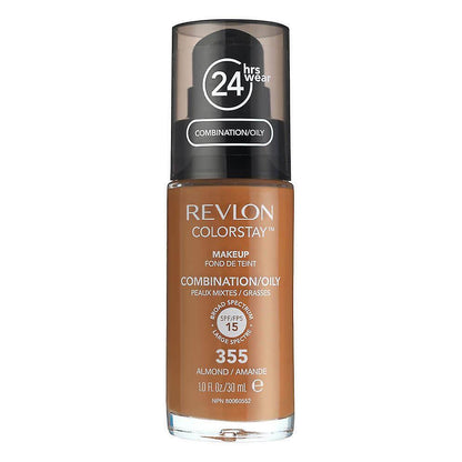 Revlon ColorStay Makeup PUMP, Combination/Oily Skin SPF 15 355 Almond