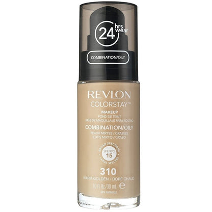 Revlon ColorStay Makeup PUMP, Combination/Oily Skin SPF 15 310 Warm Golden