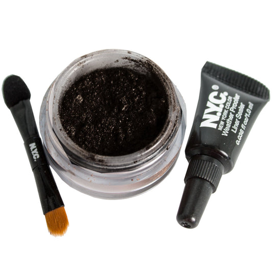 NYC New York Color Smooth Mineral Loose Eye Powder Kit 838B Black Onyx