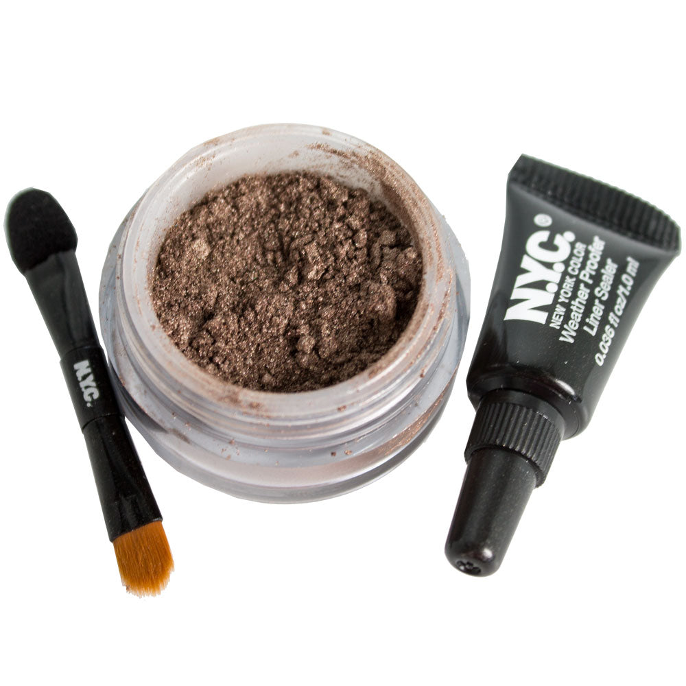 NYC New York Color Smooth Mineral Loose Eye Powder Kit 841B Cocoa Shimmer