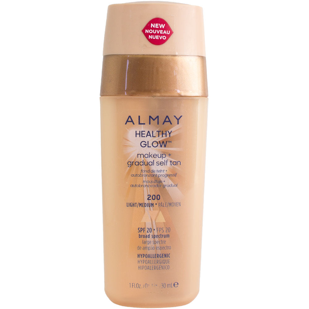 Almay Healthy Glow Makeup + Gradual Self Tan SPF 20 200 Light Medium