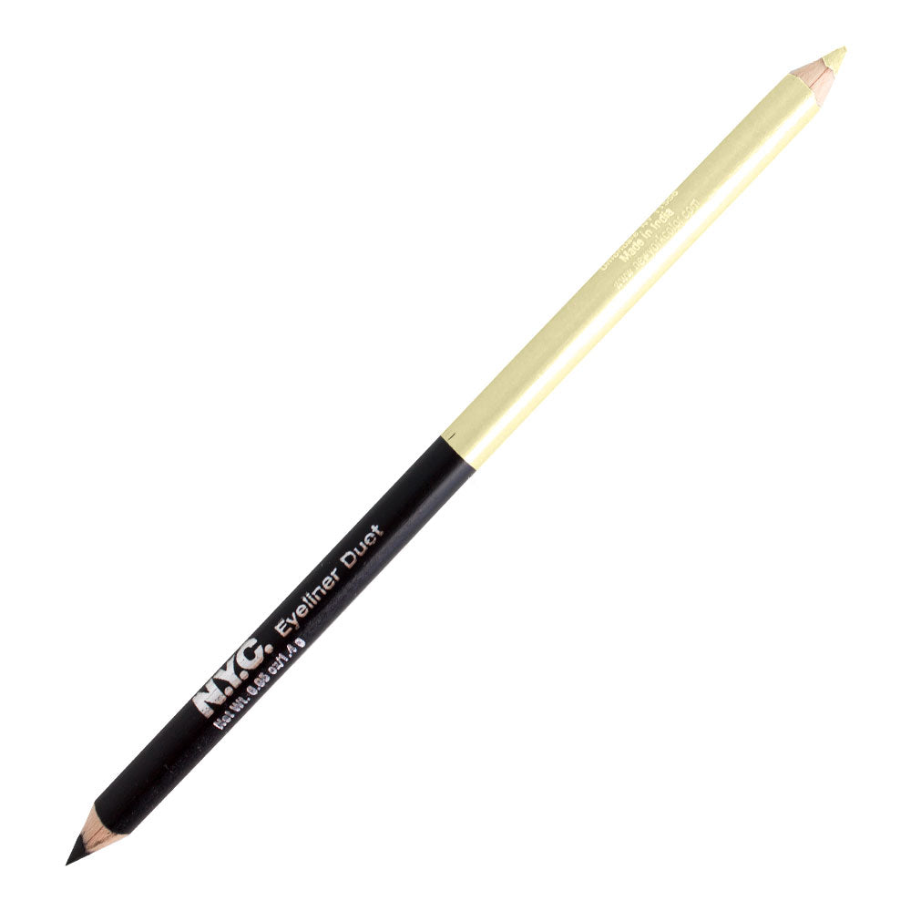 NYC New York Color Eyeliner Duet 881 Rich Girl #1 (Black/Cream)