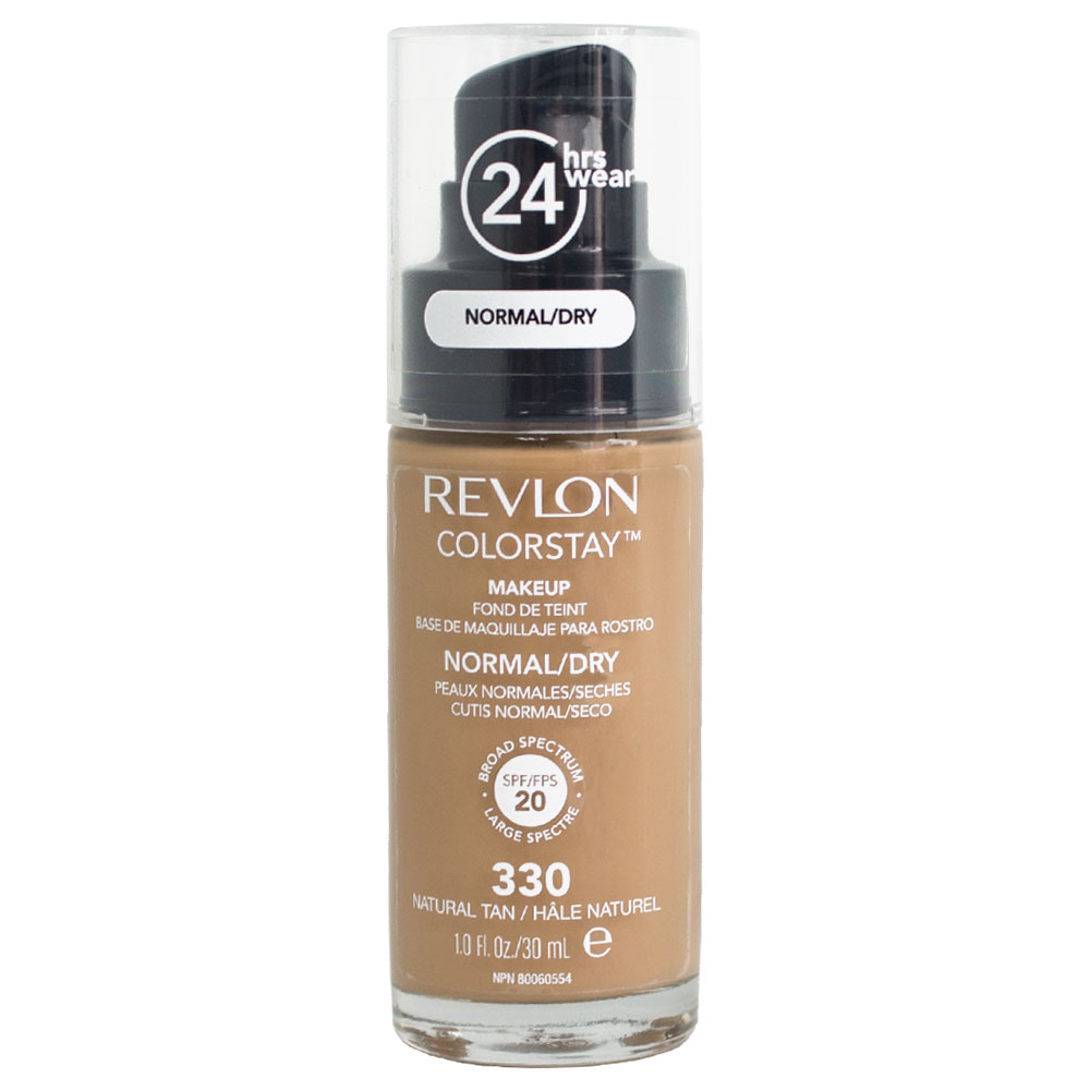 Revlon ColorStay Makeup PUMP, Normal/Dry Skin SPF 20 330 Natural Tan