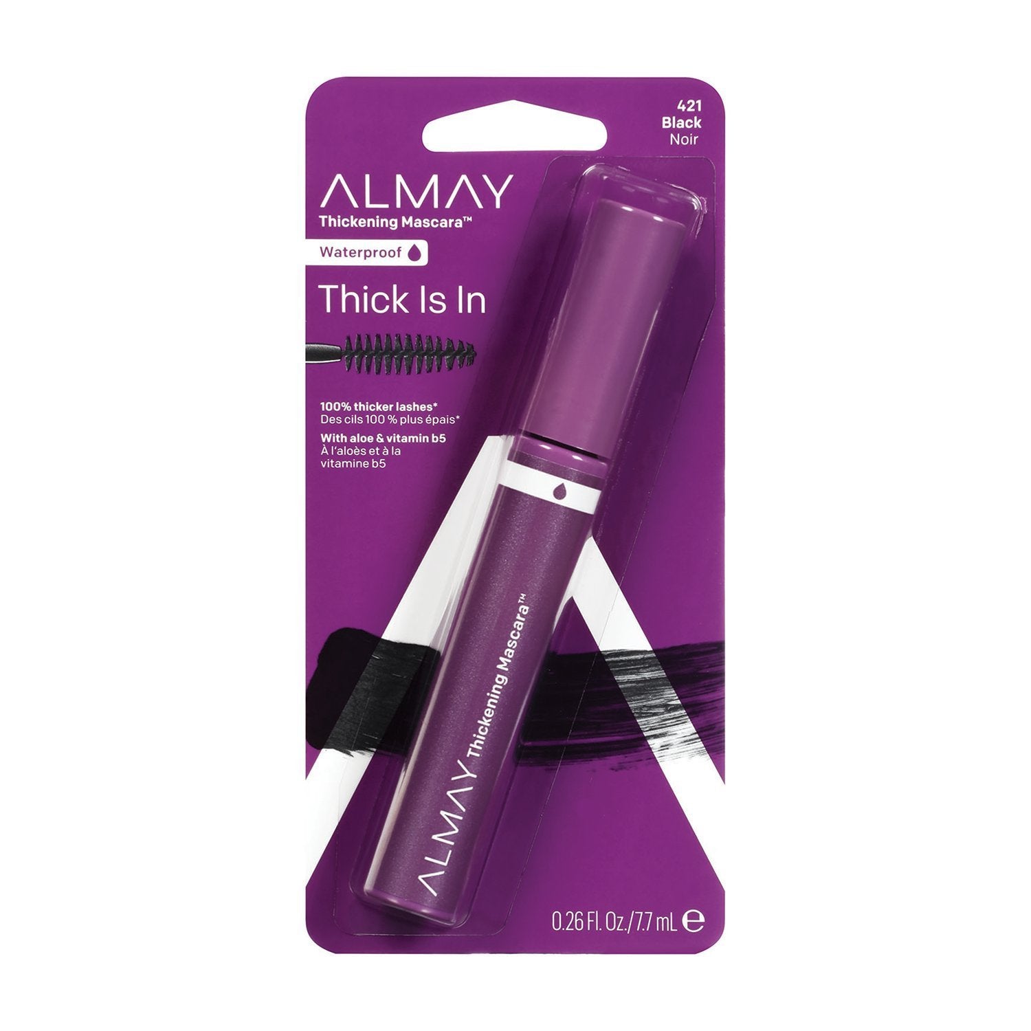 Almay One Coat Thickening Waterproof Mascara NEW 421 Black