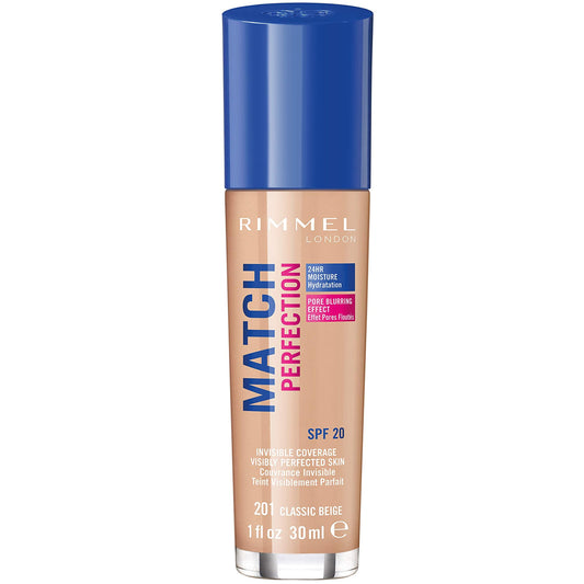 Rimmel Match Perfection Foundation SPF 20 201 Classic Beige