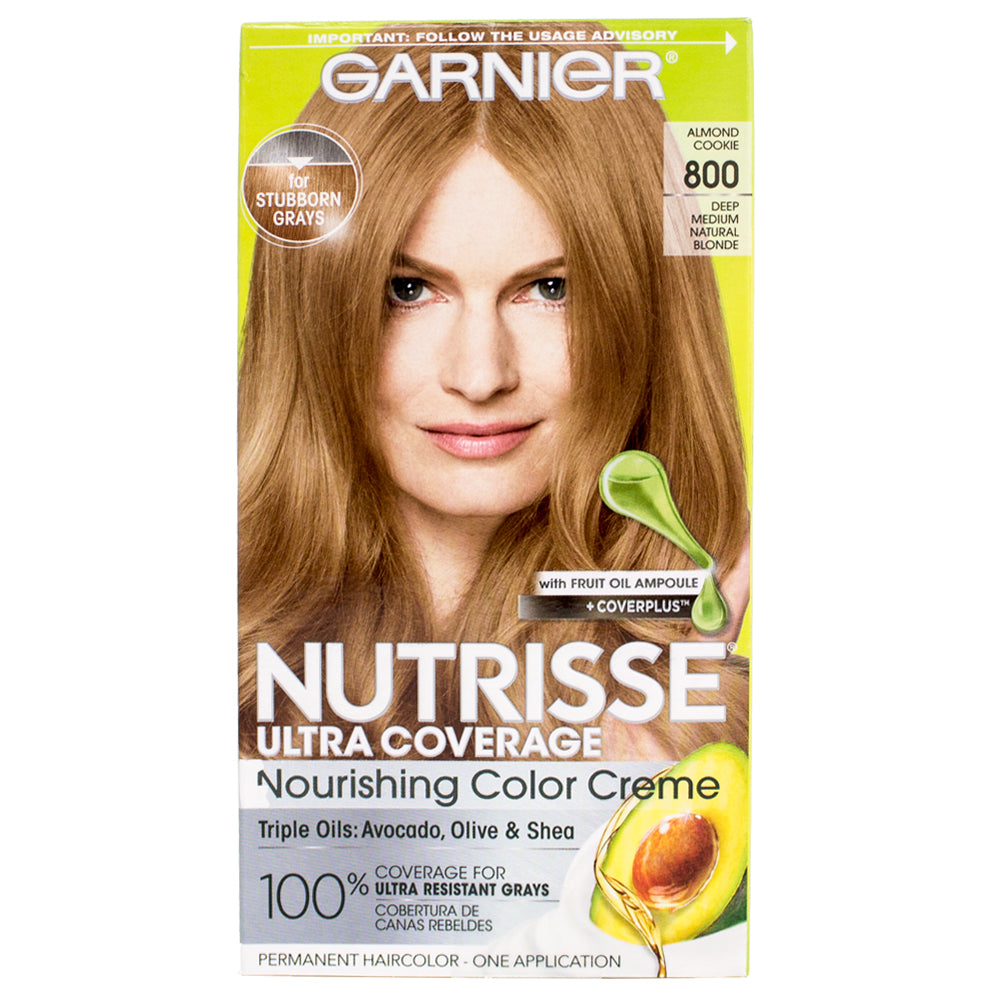 Garnier Nutrisse Ultra Coverage Nourishing Creme Hair Color 800 Almond Cookie