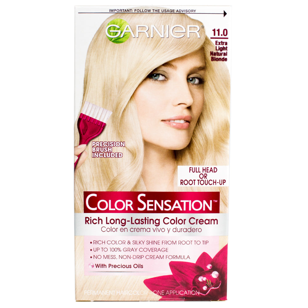 Garnier Color Sensation Rich Long Lasting Cream Haircolor 11.0 Extra Light Natural Blonde