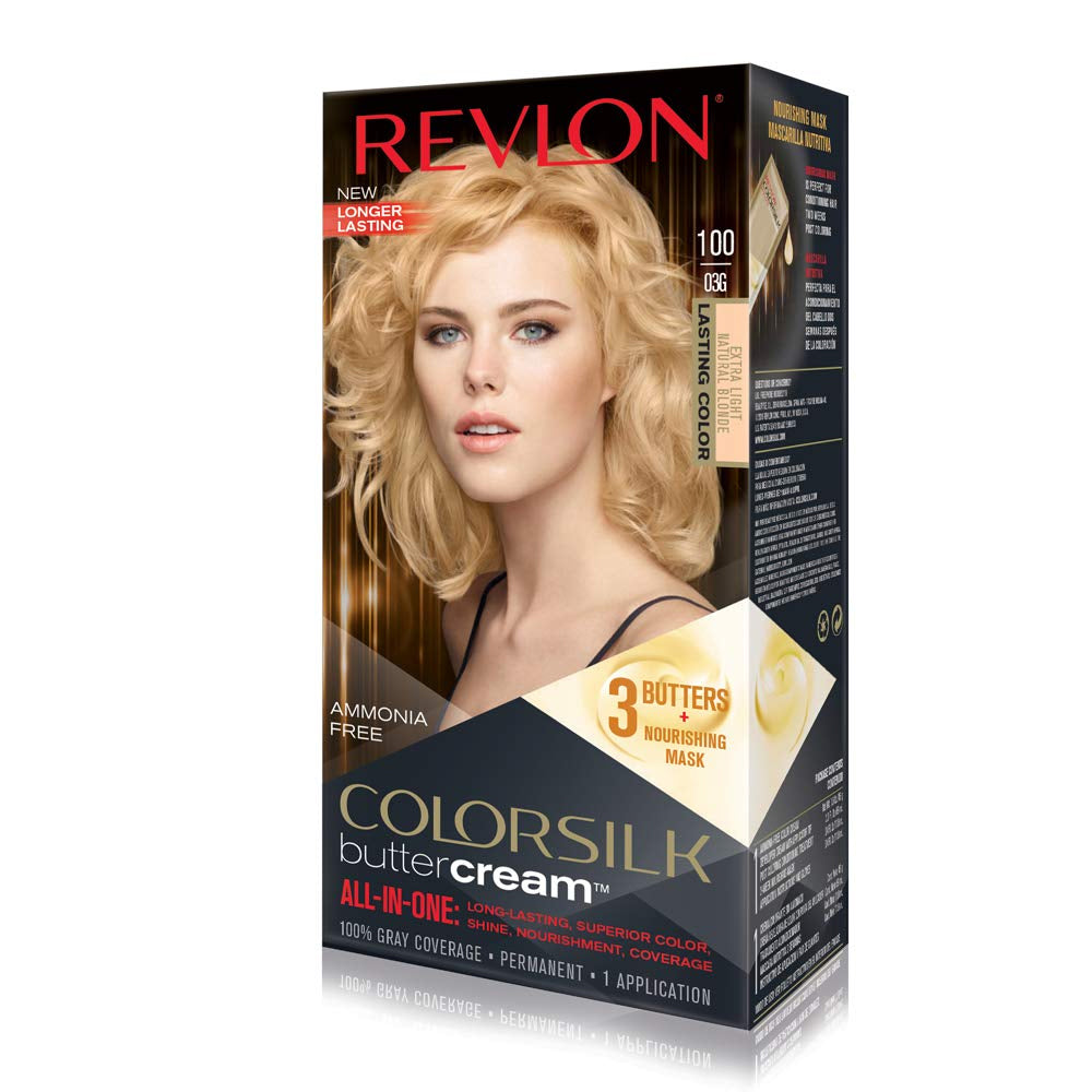 Revlon ColorSilk Buttercream All-in-One Permanent Haircolor 100 Extra Light Natural Blonde