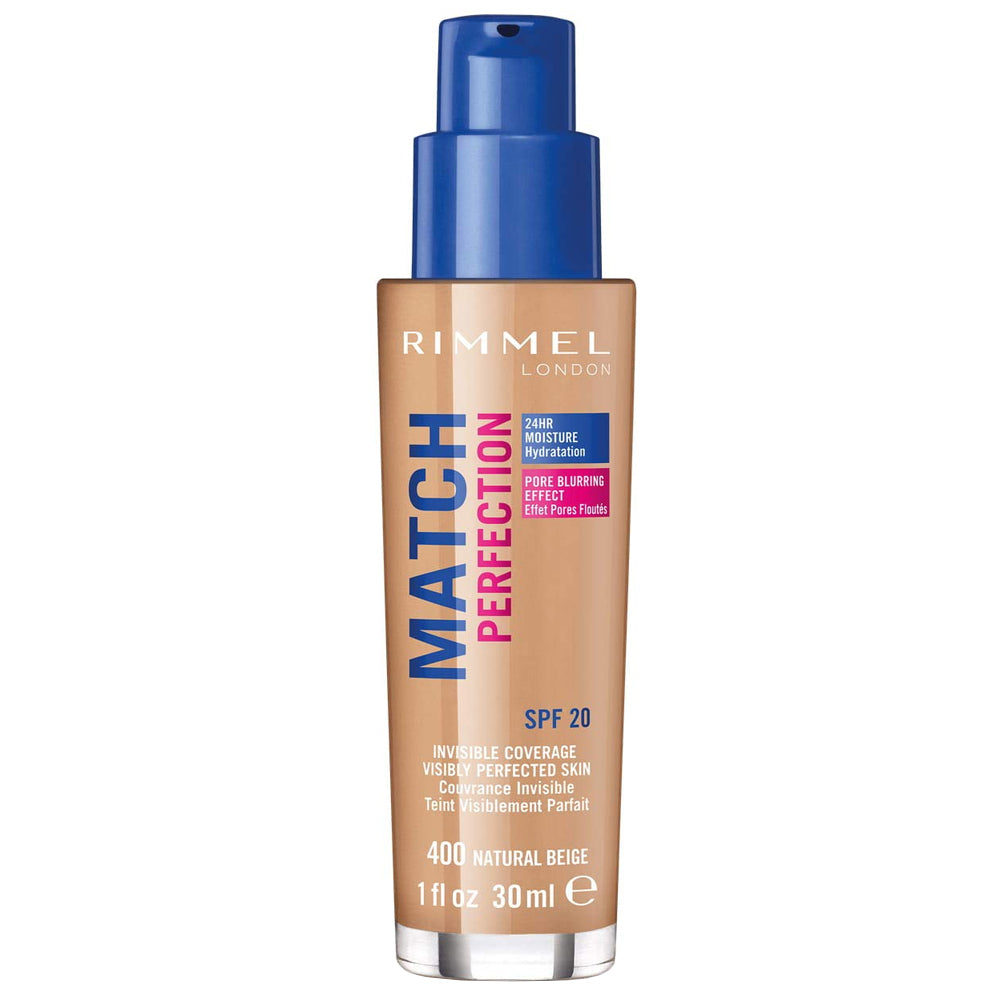 Rimmel Match Perfection Foundation SPF 20 400 Natural Beige