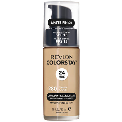 Revlon ColorStay Makeup PUMP, Combination/Oily Skin SPF 15 280 Tawny