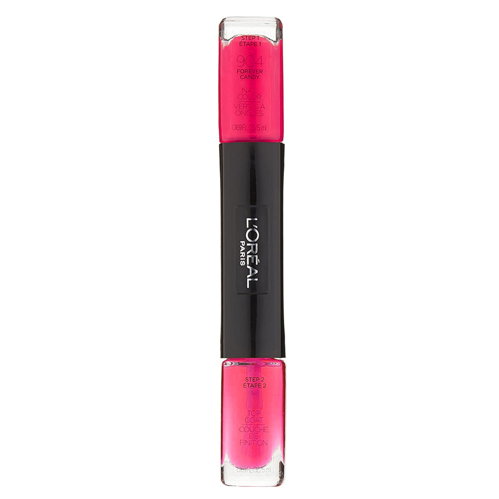 Loreal Infallible 2-Step Nail Polish 904 Forever Candy