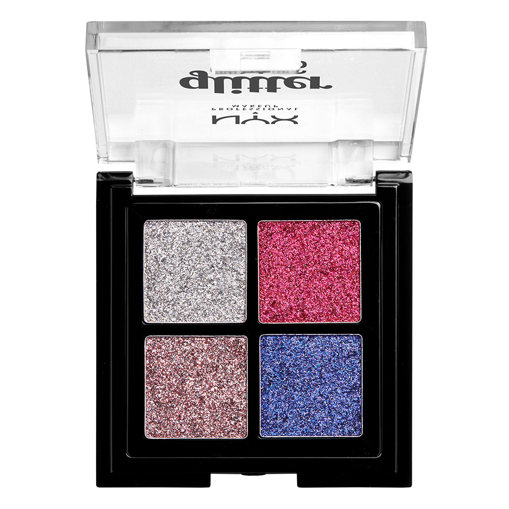 NYX Glitter Goals Cream Glitter Palette Quad 03 Love on Top