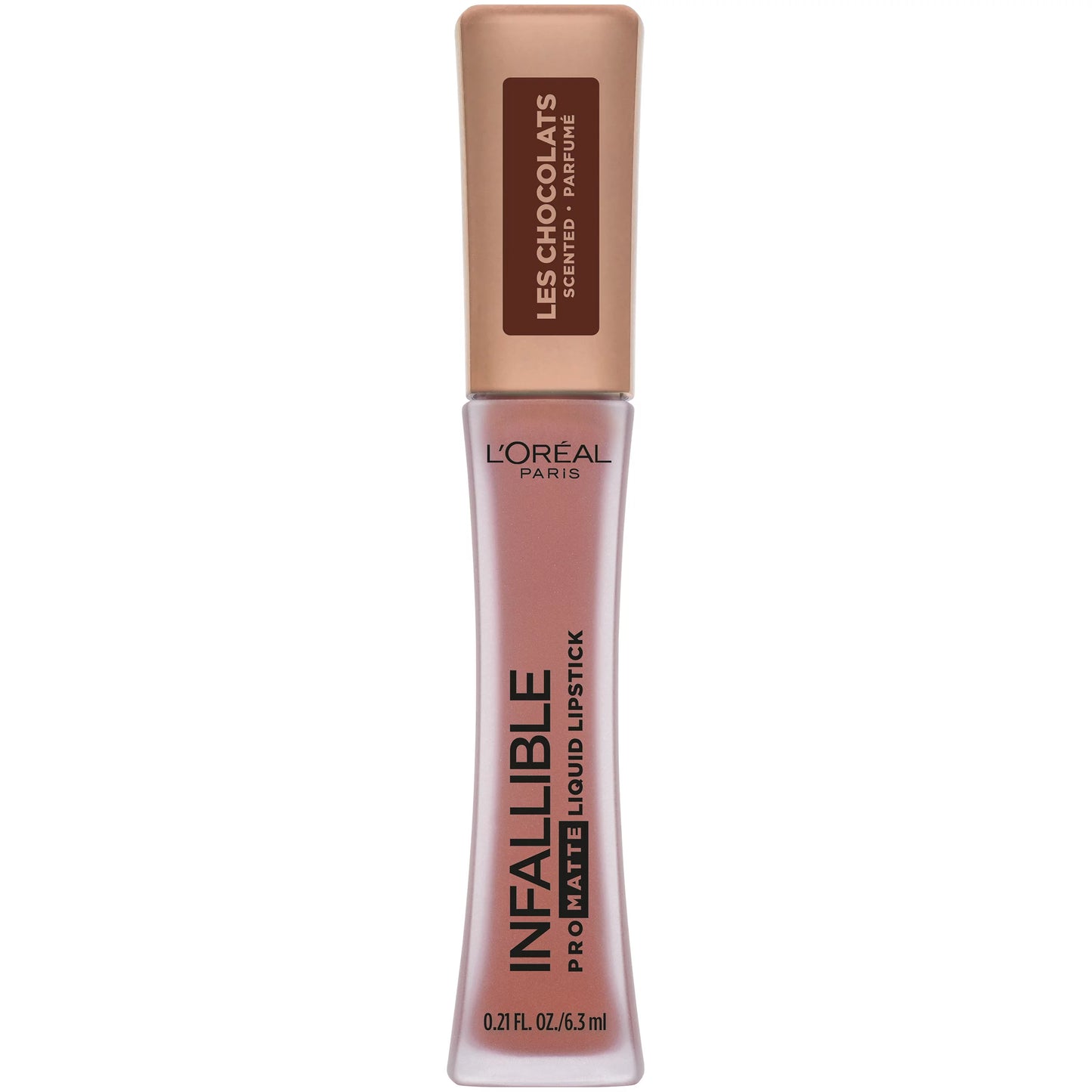 Loreal Infallible Pro Matte Les Chocolats Scented Liquid Lipstick 848 Dose of Cocoa