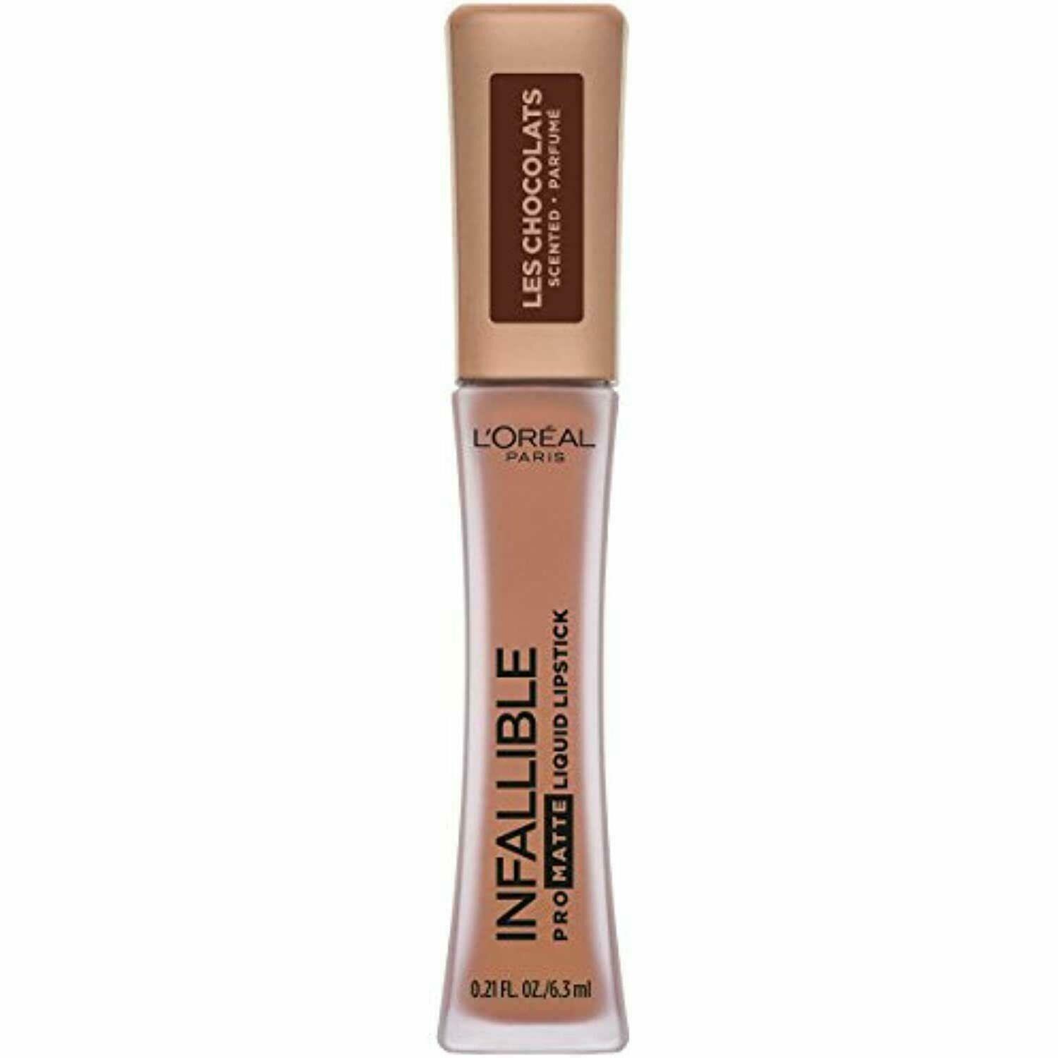 Loreal Infallible Pro Matte Les Chocolats Scented Liquid Lipstick 844 Sweet Tooth