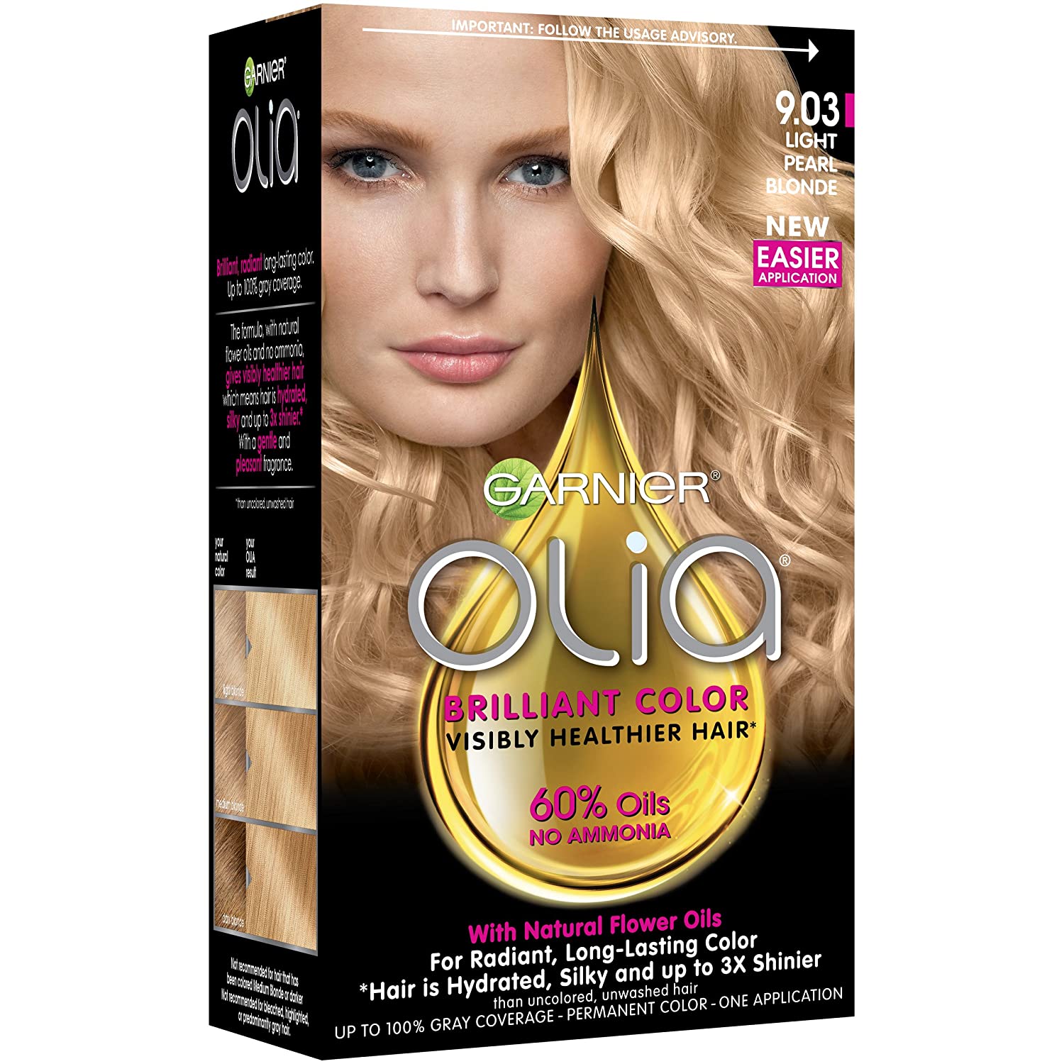 Garnier Olia Oil Powered Permanent Haircolor 9.03 Light Pearl Blonde