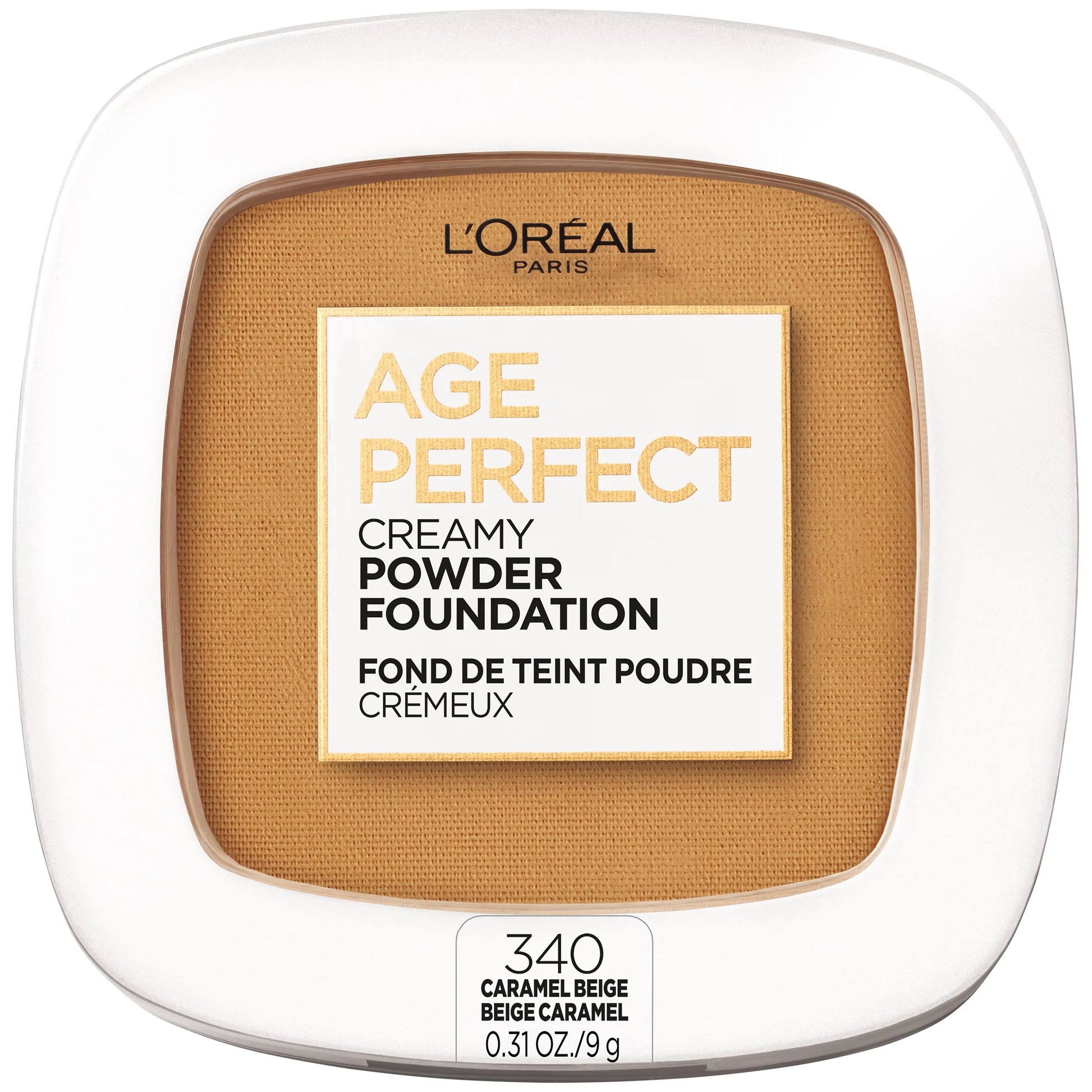 Loreal Age Perfect Creamy Powder Foundation 340 Caramel Beige
