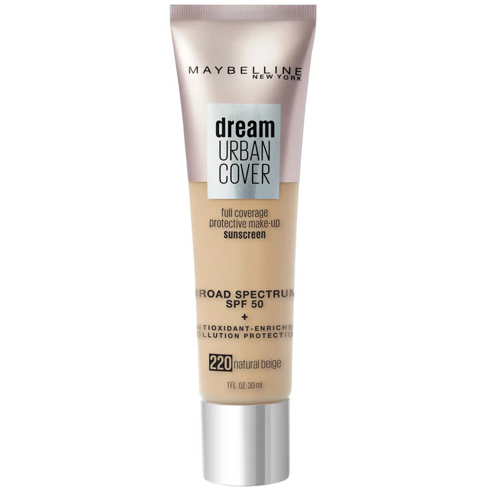 Maybelline Dream Urban Cover Full Coverage Makeup SPF 50 220 Natural Beige