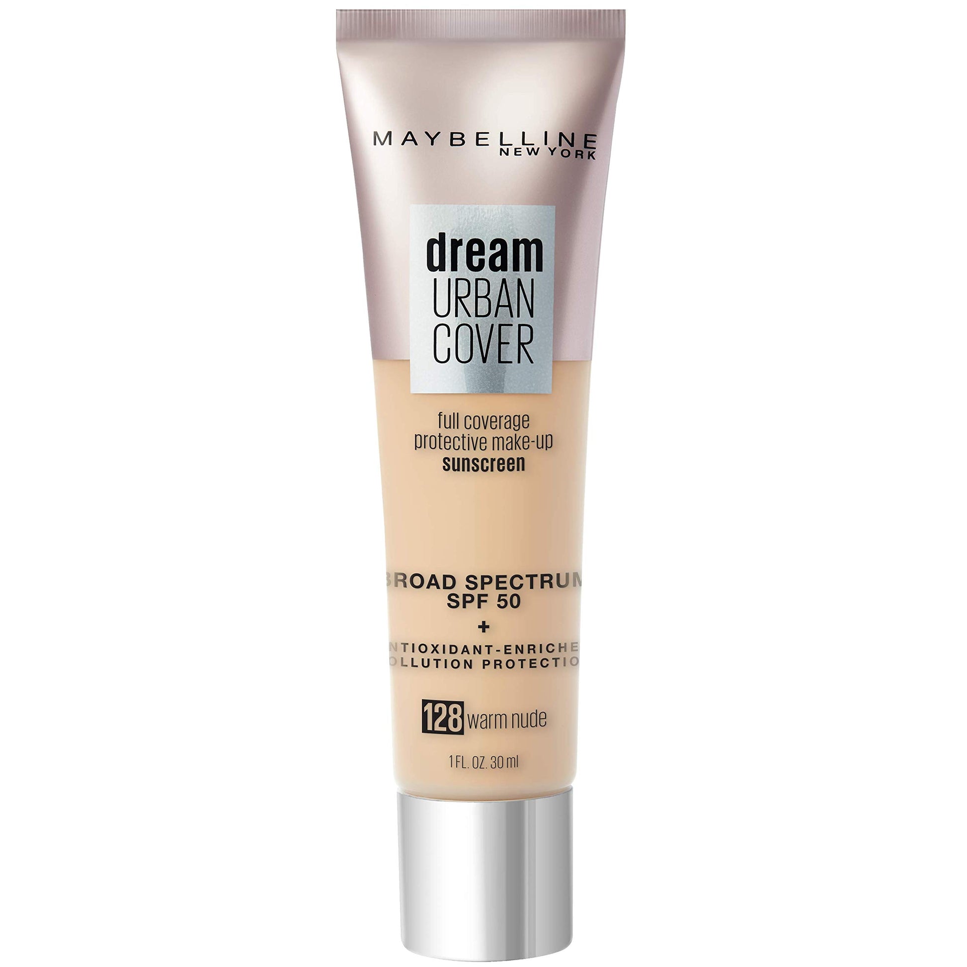 Maybelline Dream Urban Cover Full Coverage Makeup SPF 50 128 Warm Nude