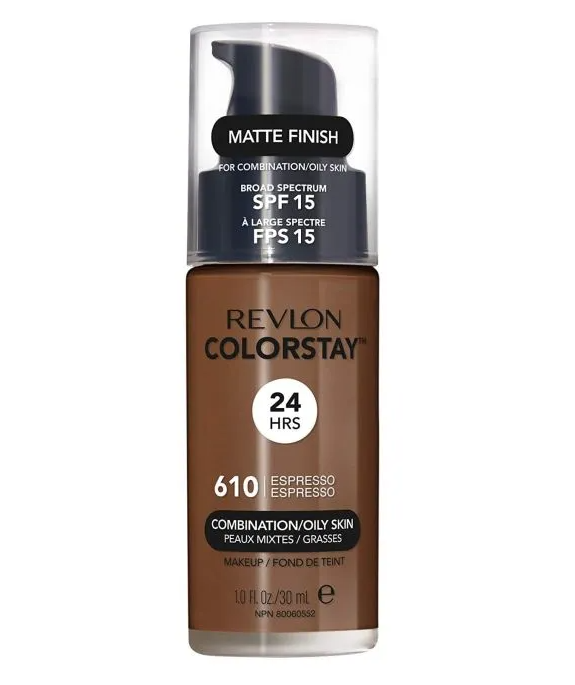 Revlon ColorStay Makeup PUMP, Combination/Oily Skin SPF 15 610 Espresso