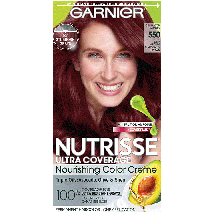 Garnier Nutrisse Ultra Coverage Nourishing Creme Hair Color 550 Cinnamon Whiskey