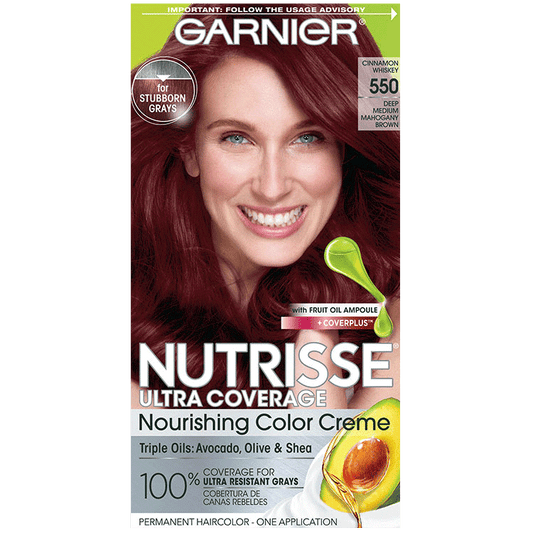 Garnier Nutrisse Ultra Coverage Nourishing Creme Hair Color 550 Cinnamon Whiskey