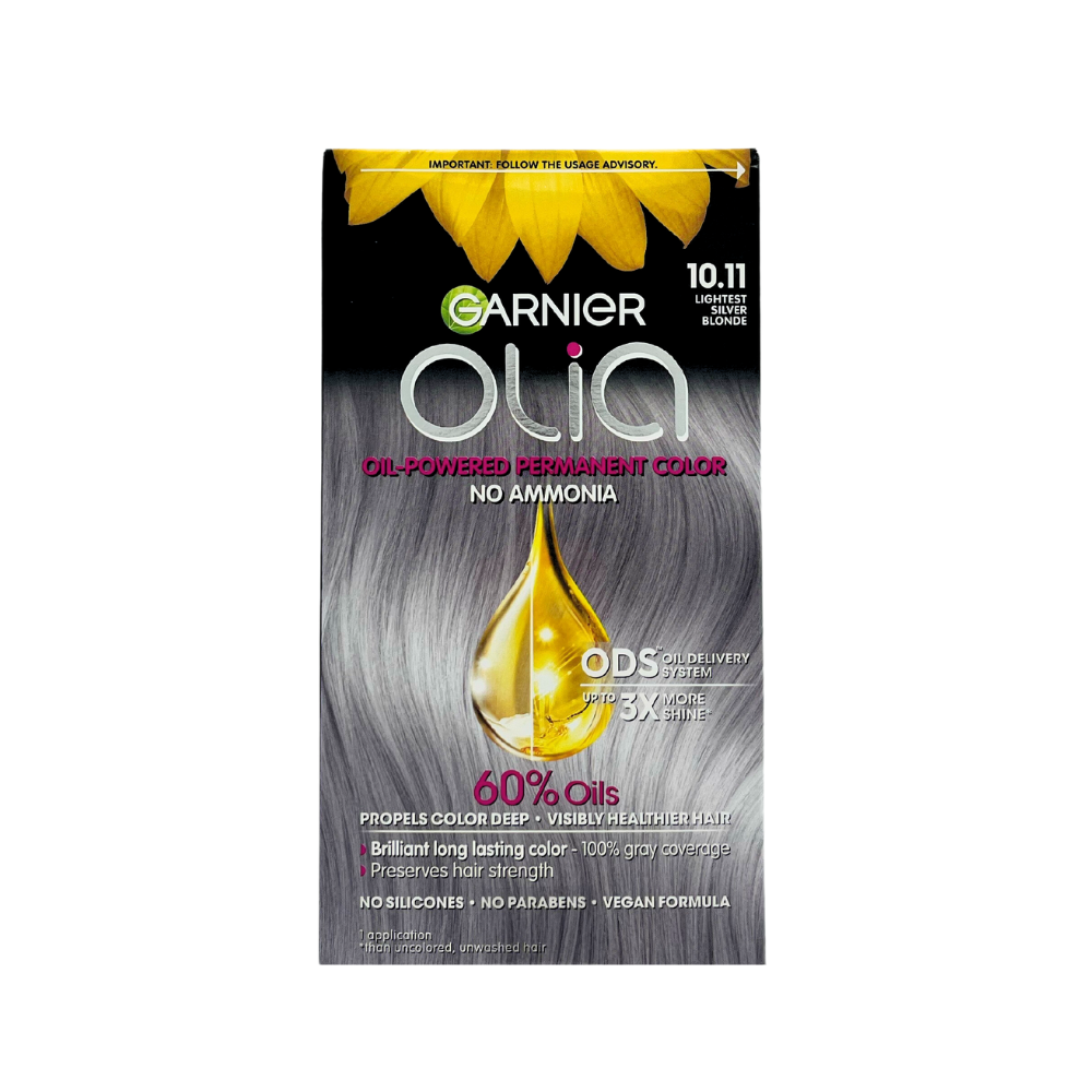 Garnier Olia Oil Powered Permanent Haircolor 10.11 Lightest Silver Blonde