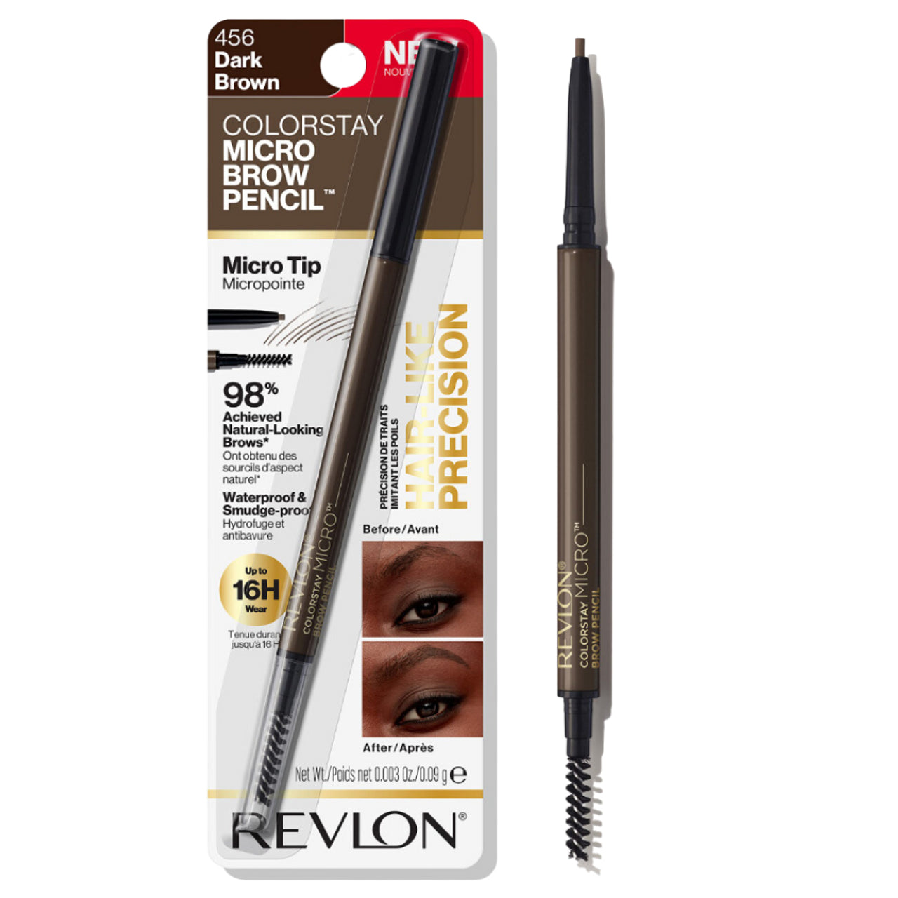 Revlon Micro Brow Pencil 456 Dark Brown