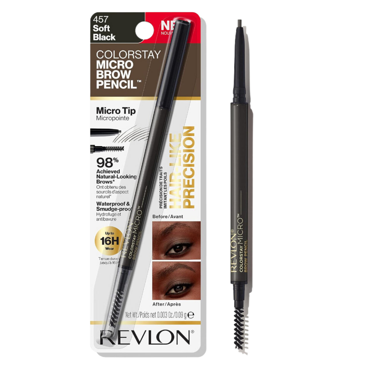 Revlon Micro Brow Pencil 457 Soft Black
