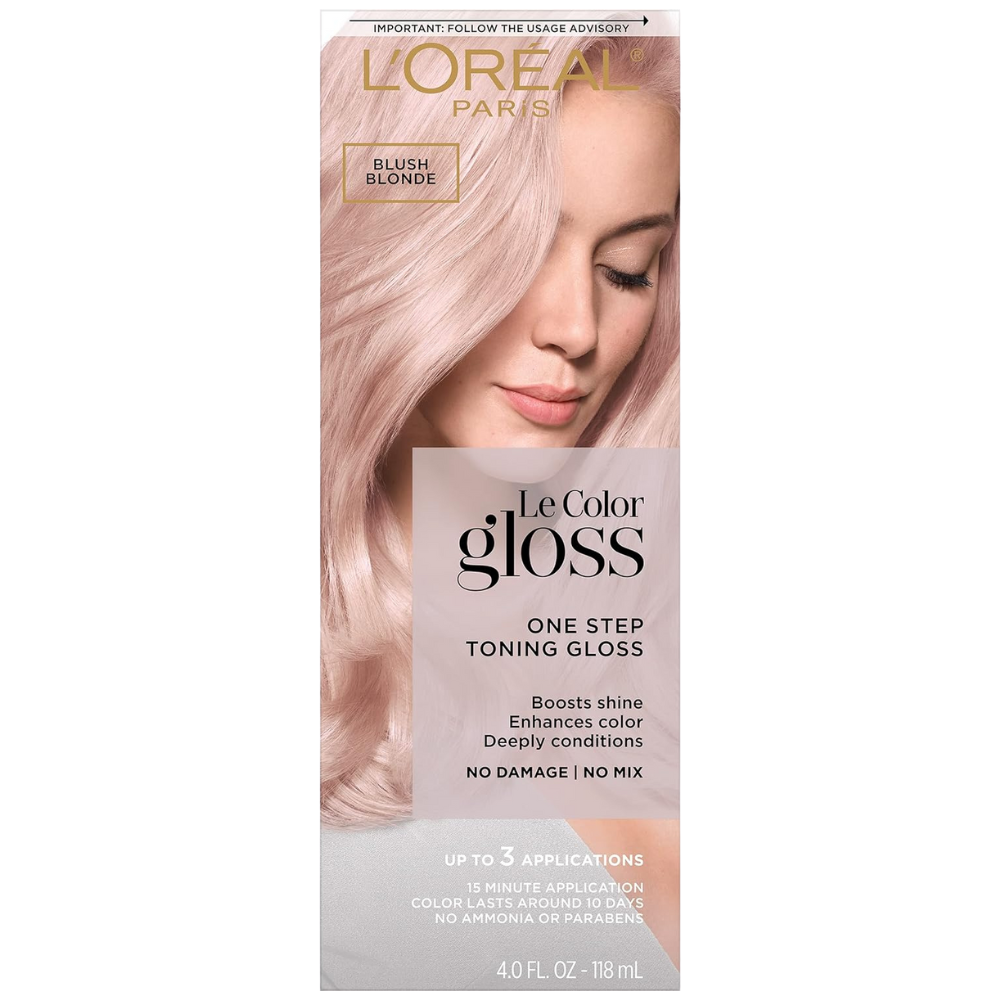 Loreal Le Color Gloss One Step Toning Hair Gloss Blush Blonde