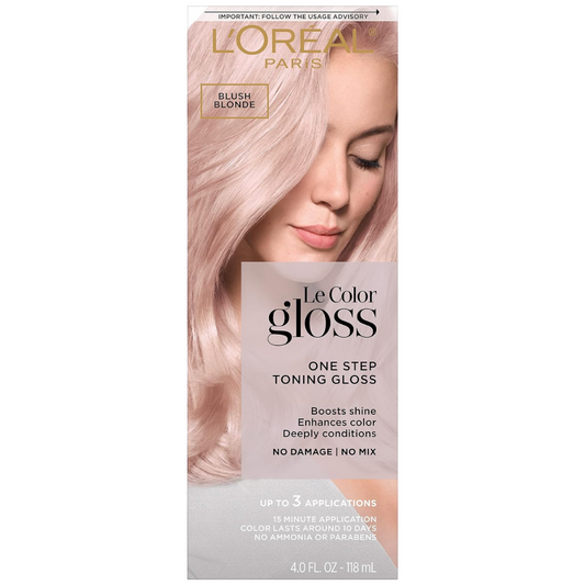 Loreal Le Color Gloss One Step Toning Hair Gloss Blush Blonde