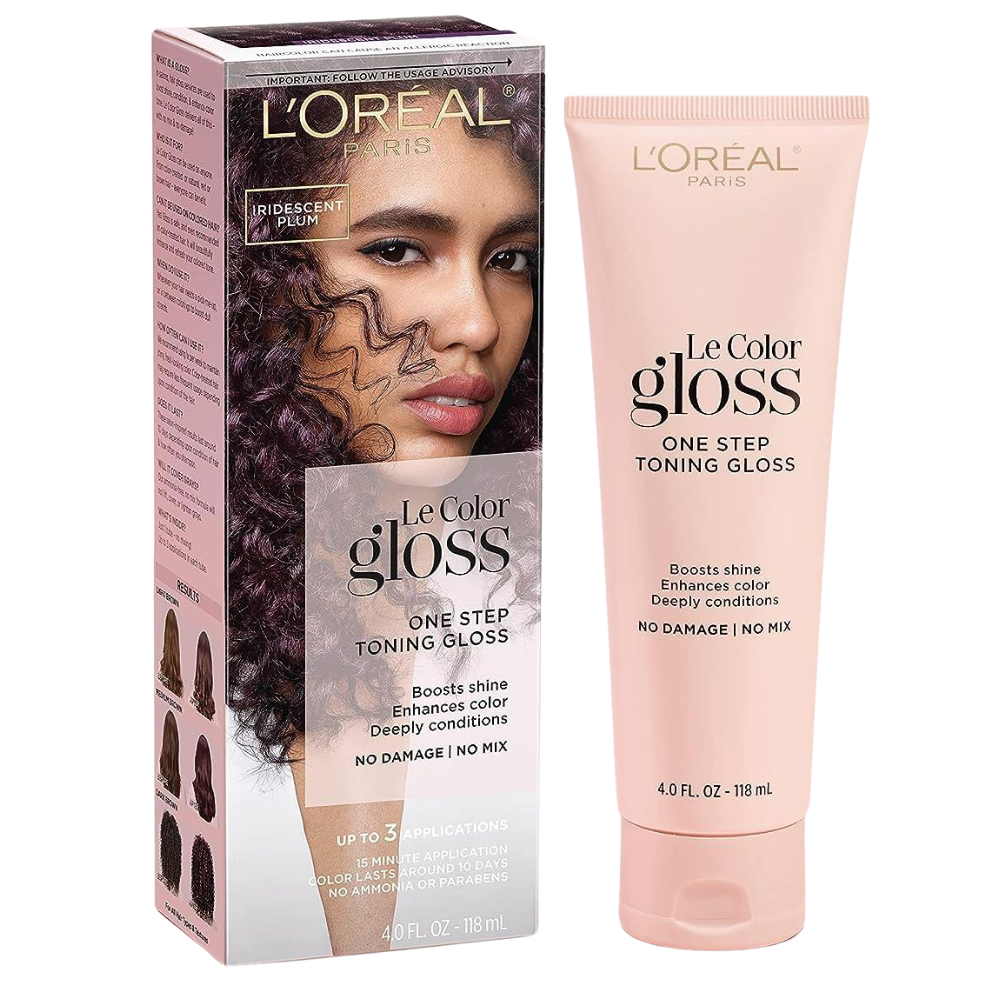Loreal Le Color Gloss One Step Toning Hair Gloss Iridescent Plum