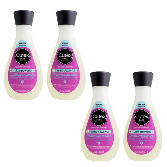 Cutex Ultra-Powerful Nail Polish Remover 6.7 fl oz (4-pack)