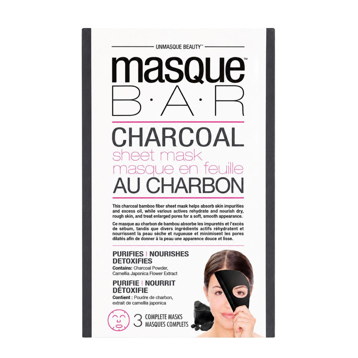 Masque Bar Charcoal Sheet Mask 3 ct