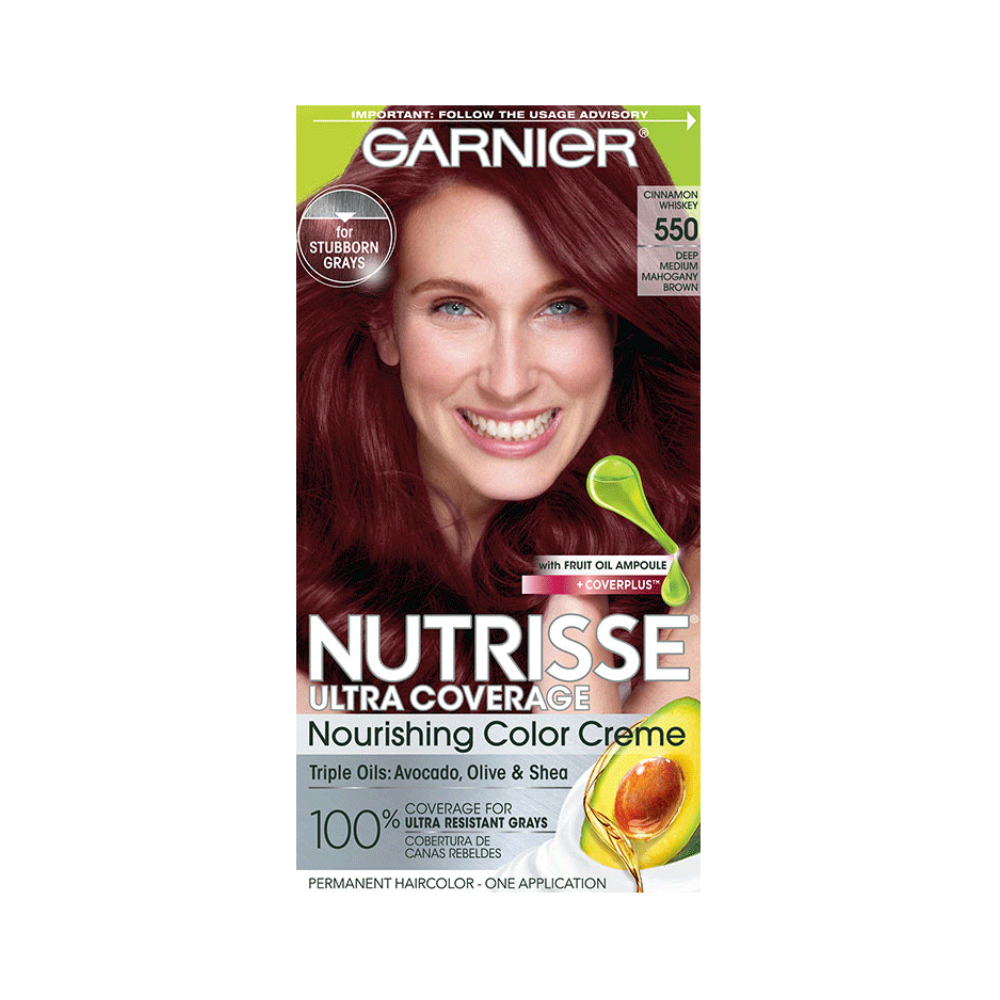 Garnier Nutrisse Ultra Coverage Nourishing Creme Hair Color 550 Cinnamon Whiskey