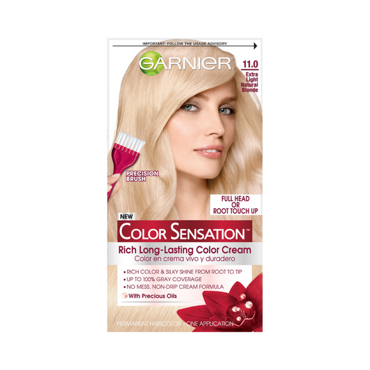 Garnier Color Sensation Rich Long Lasting Cream Haircolor 11.0 Extra Light Natural Blonde