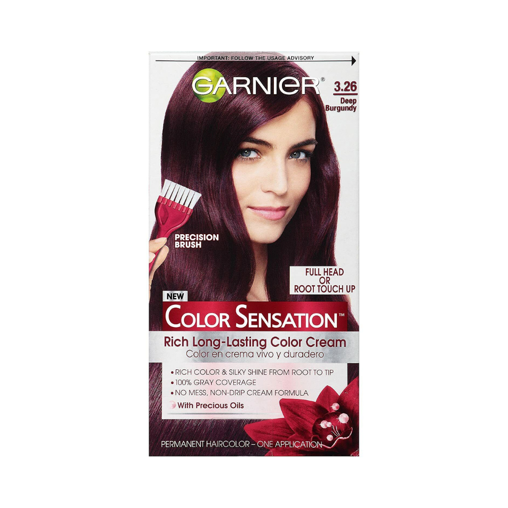 Garnier Color Sensation Rich Long Lasting Cream Haircolor 3.26 Deep Burgundy