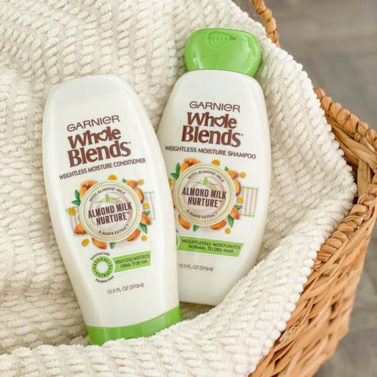 Garnier Whole Blends Weightless Moisture Conditioner with Almond Milk and Agave Extract 12.5 fl. oz.