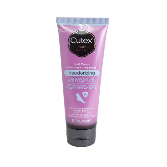 Cutex Deodorizing Foot Cream 3.5 fl oz - Peppermint & Tea Tree Oil