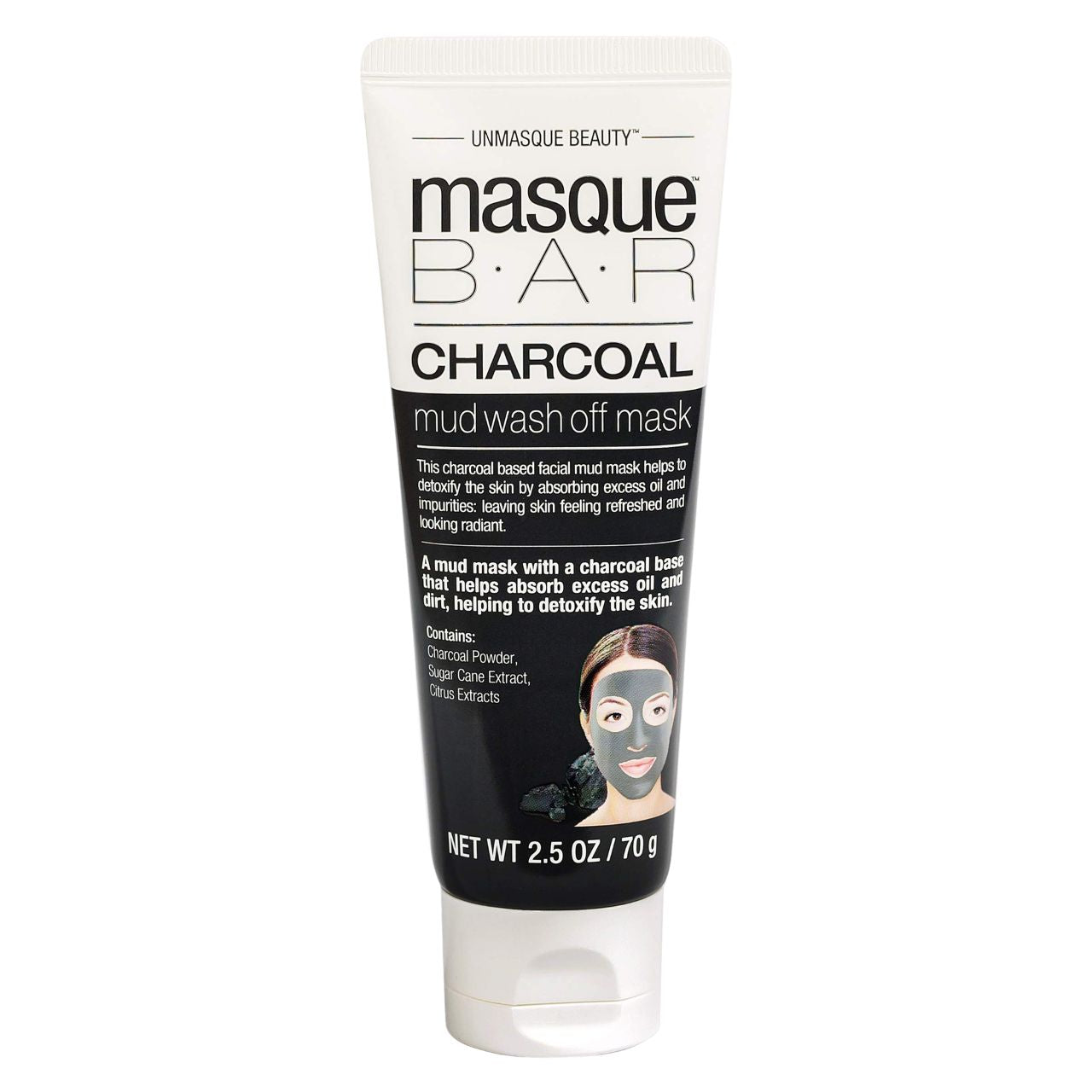 Masque Bar Charcoal Mud Wash Off Mask 2.5 oz
