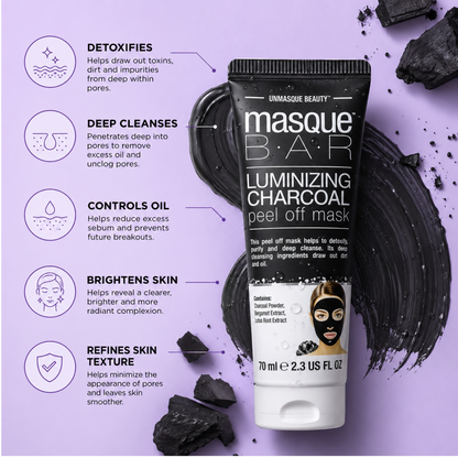 Masque Bar Luminizing Charcoal Peel Off Mask 2.3 fl oz